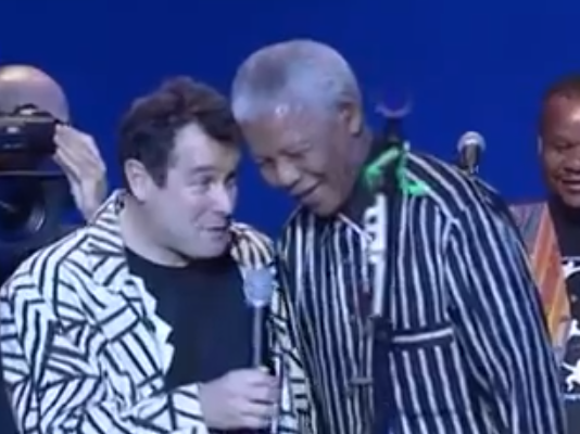 Johnny Clegg with Nelson Mandela